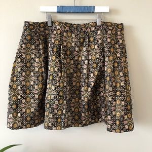 Forever 21 Metallic Patterned Mini Skirt